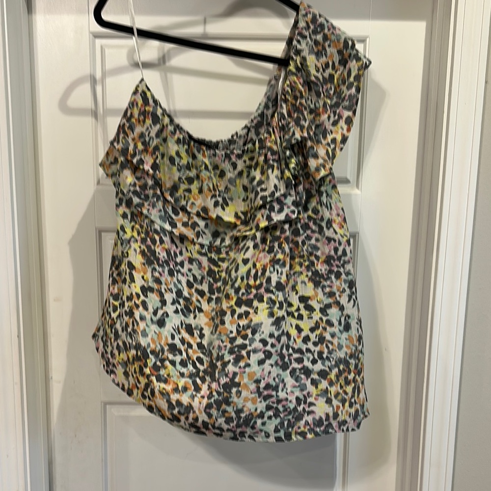 Lane Bryant Vibrant Leopard Print Blouse